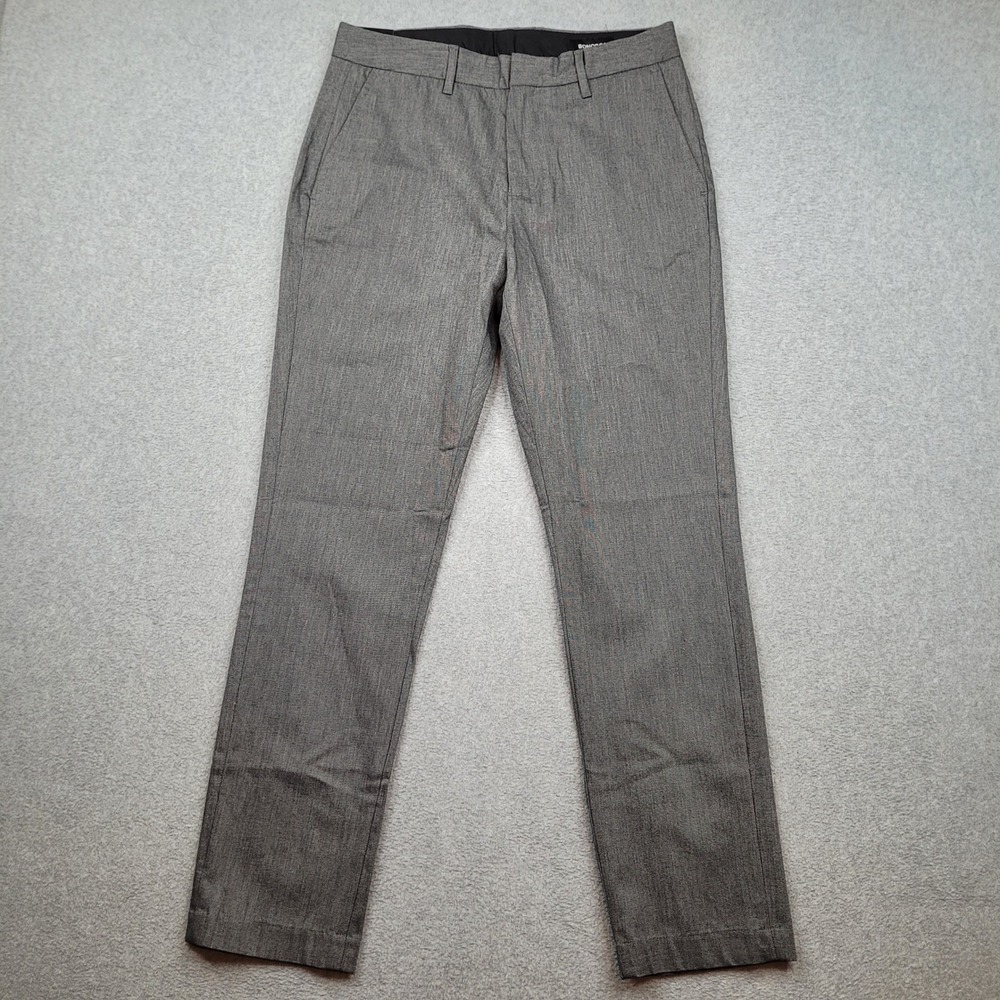 Bonobos Trousers Mens 30x30 Gray Slim Fit‎ Cotton Blend Flat Front Chino Pants